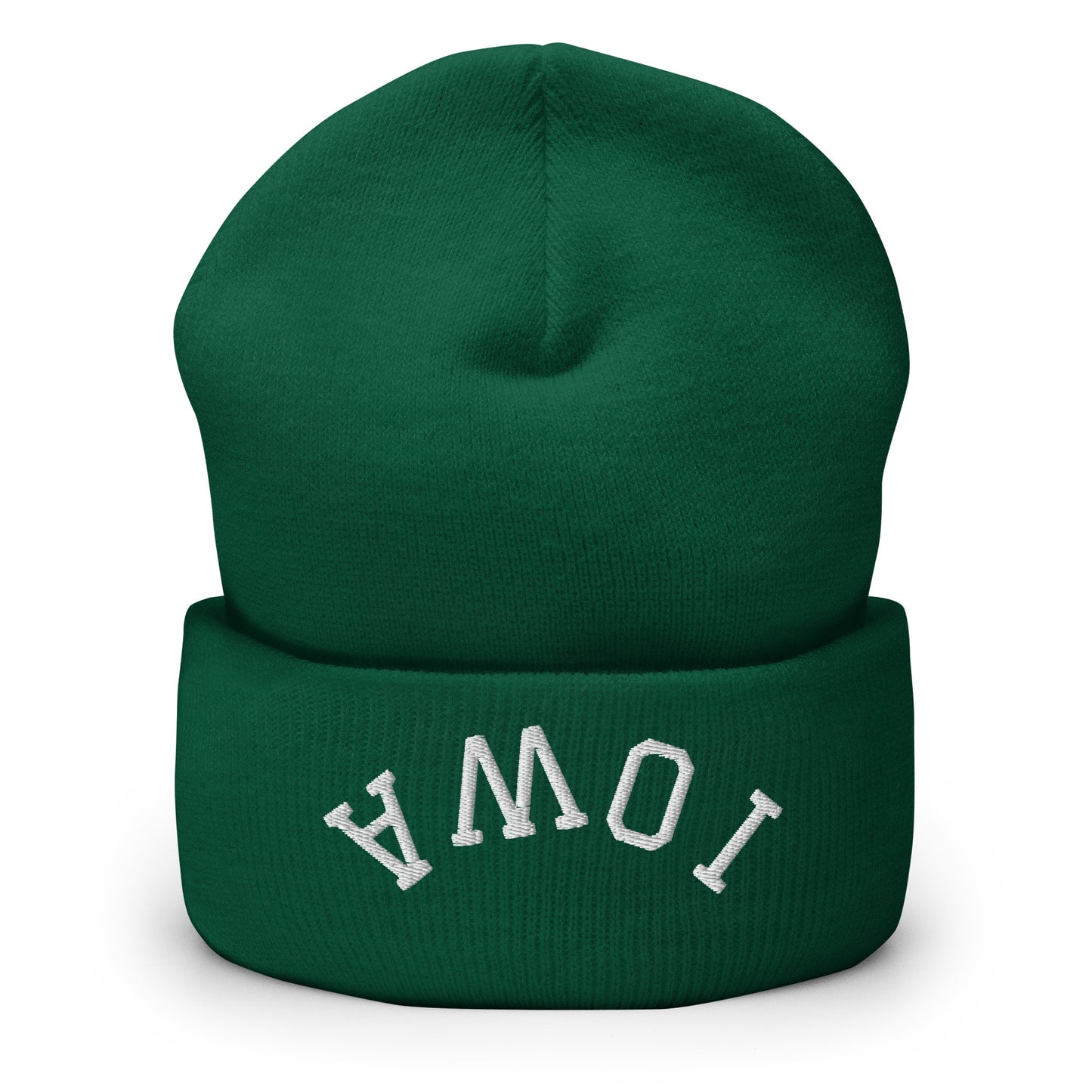 Iowa Upside Down Arch Cuffed Beanie Hat