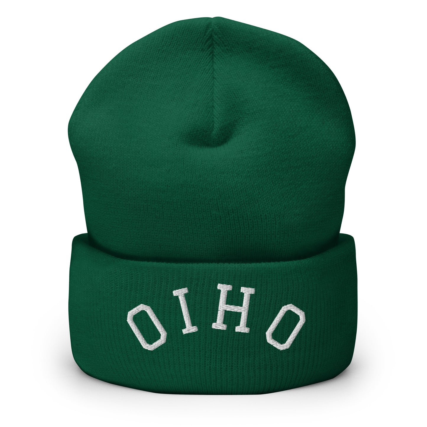Ohio Upside Down Arch Cuffed Beanie Hat
