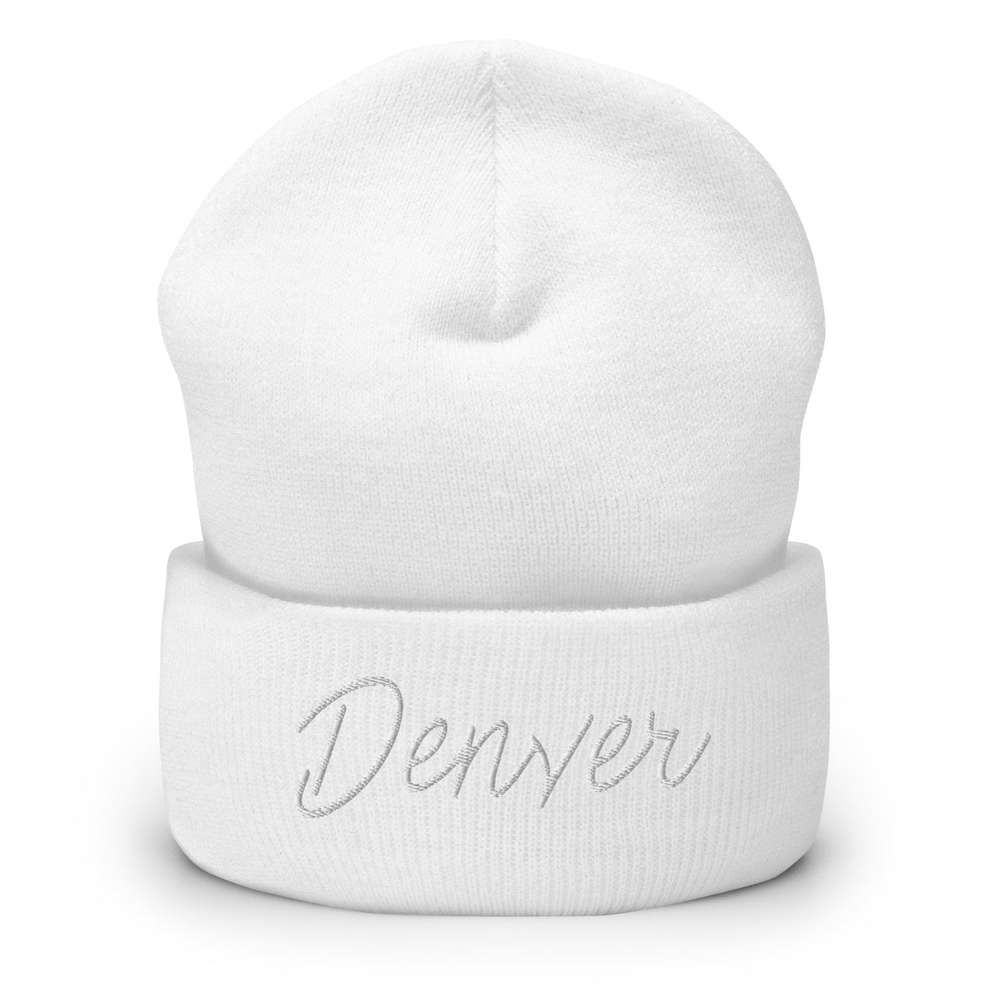 Denver Retro Script Cuffed Beanie Hat