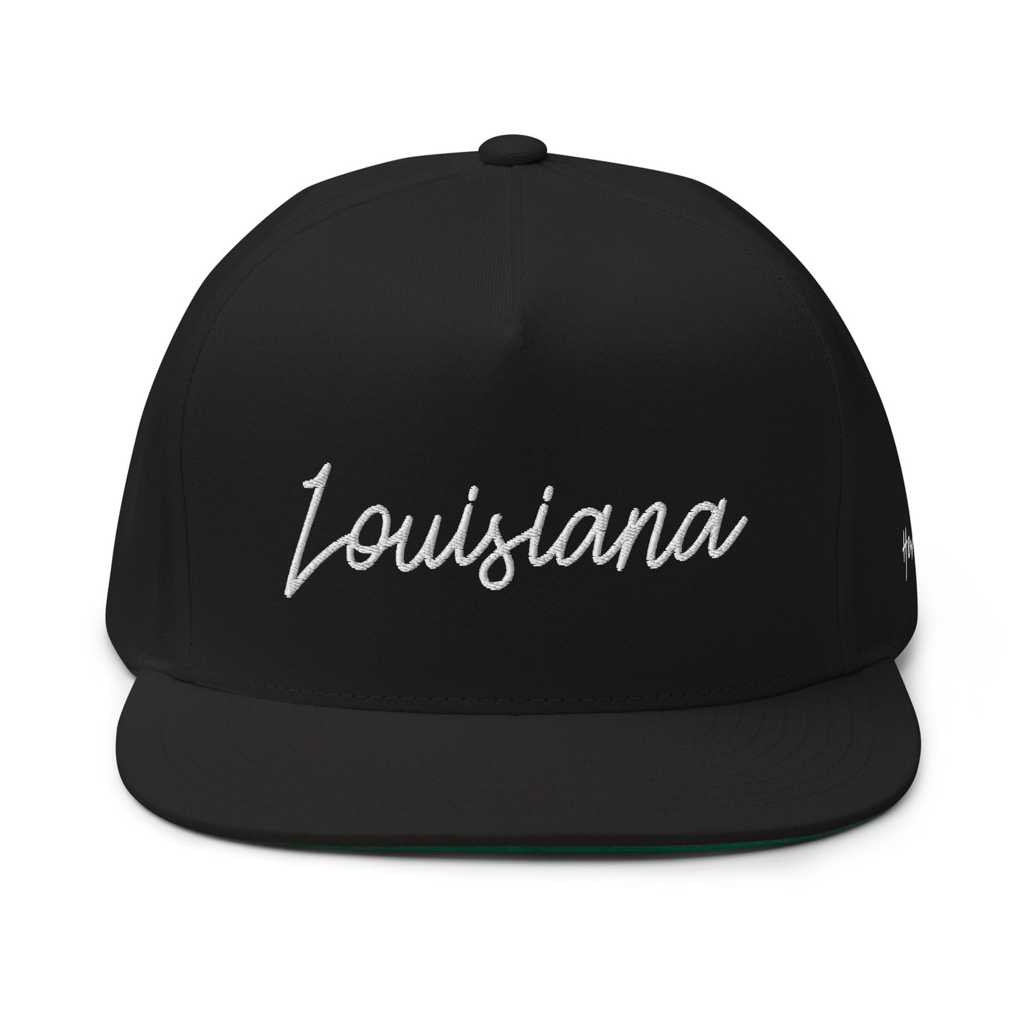 Louisiana Retro Script 5 Panel A-Frame Snapback Hat