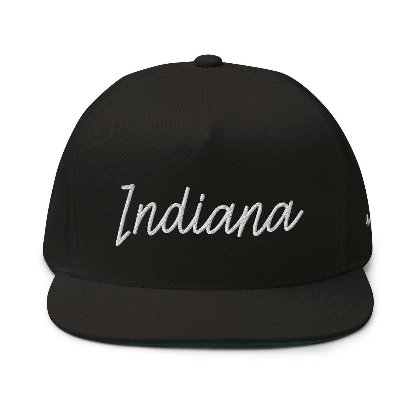 Indiana Retro Script 5 Panel A-Frame Snapback Hat