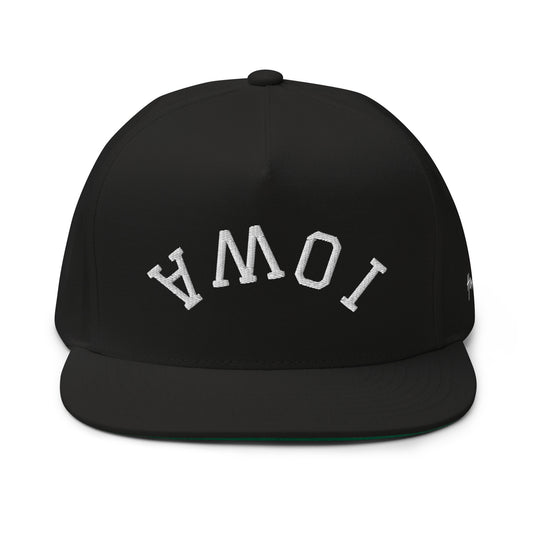 Iowa Upside Down Arch 5 Panel A-Frame Snapback Hat