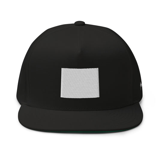 Wyoming State Silhouette 5 Panel A-Frame Snapback Hat