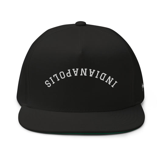 Indianapolis Upside Down Arch 5 Panel A-Frame Snapback Hat
