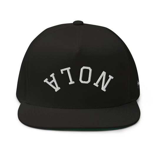 New Orleans Upside Down Arch 5 Panel A-Frame Snapback Hat