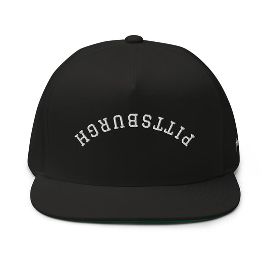 Pittsburgh Upside Down Arch 5 Panel A-Frame Snapback Hat
