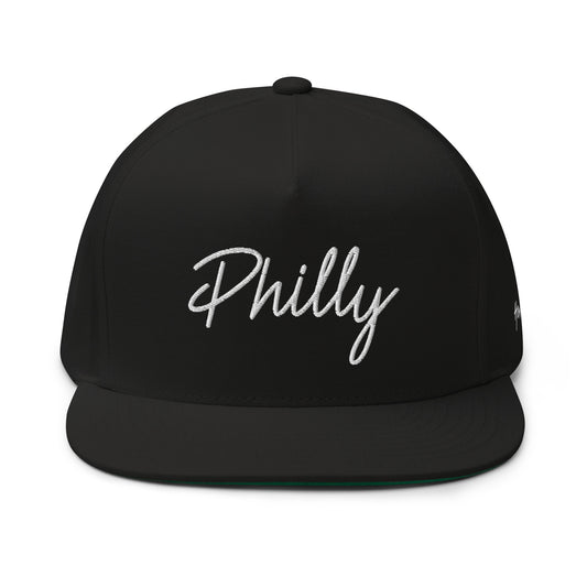 Philly Retro Script 5 Panel A-Frame Snapback Hat