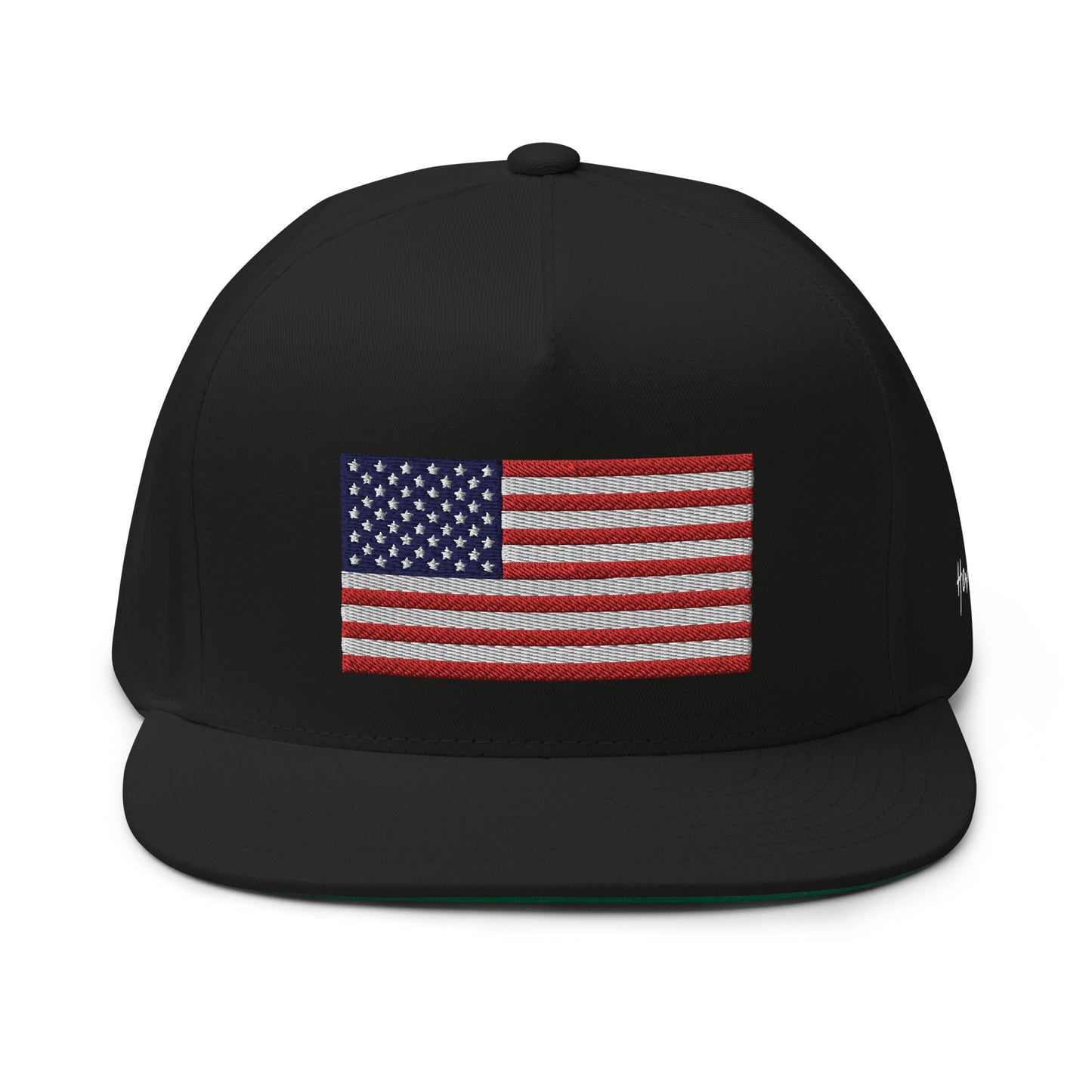 United States USA Flag 5 Panel A-Frame Snapback Hat