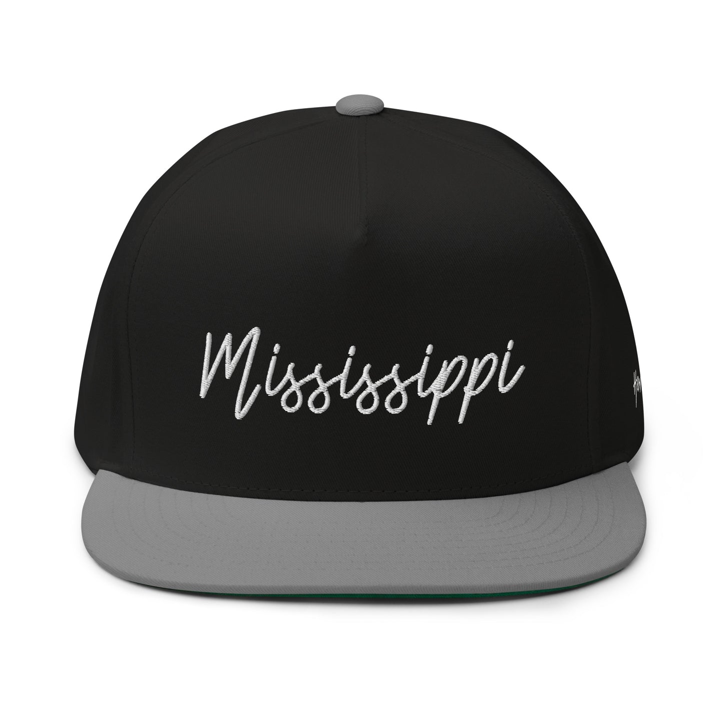 Mississippi Retro Script 5 Panel A-Frame Snapback Hat