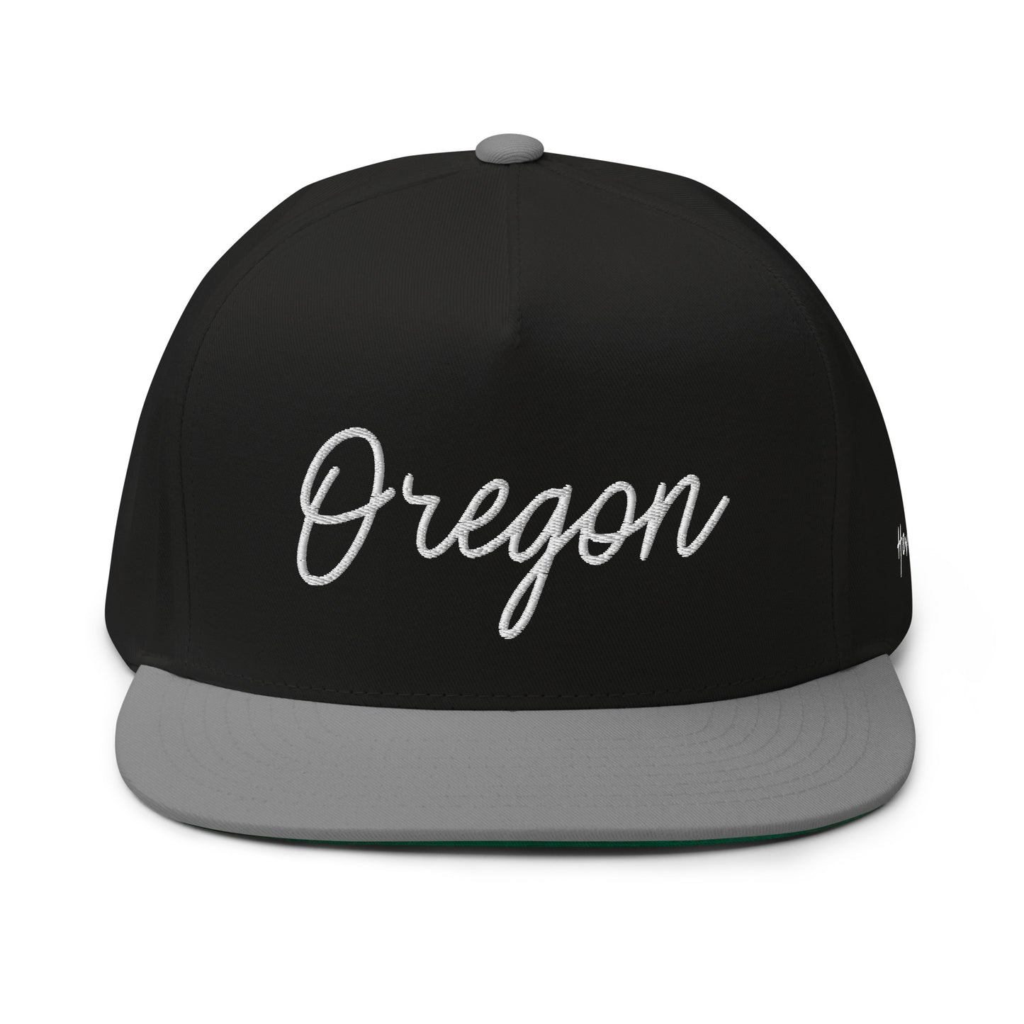Oregon Retro Script 5 Panel A-Frame Snapback Hat