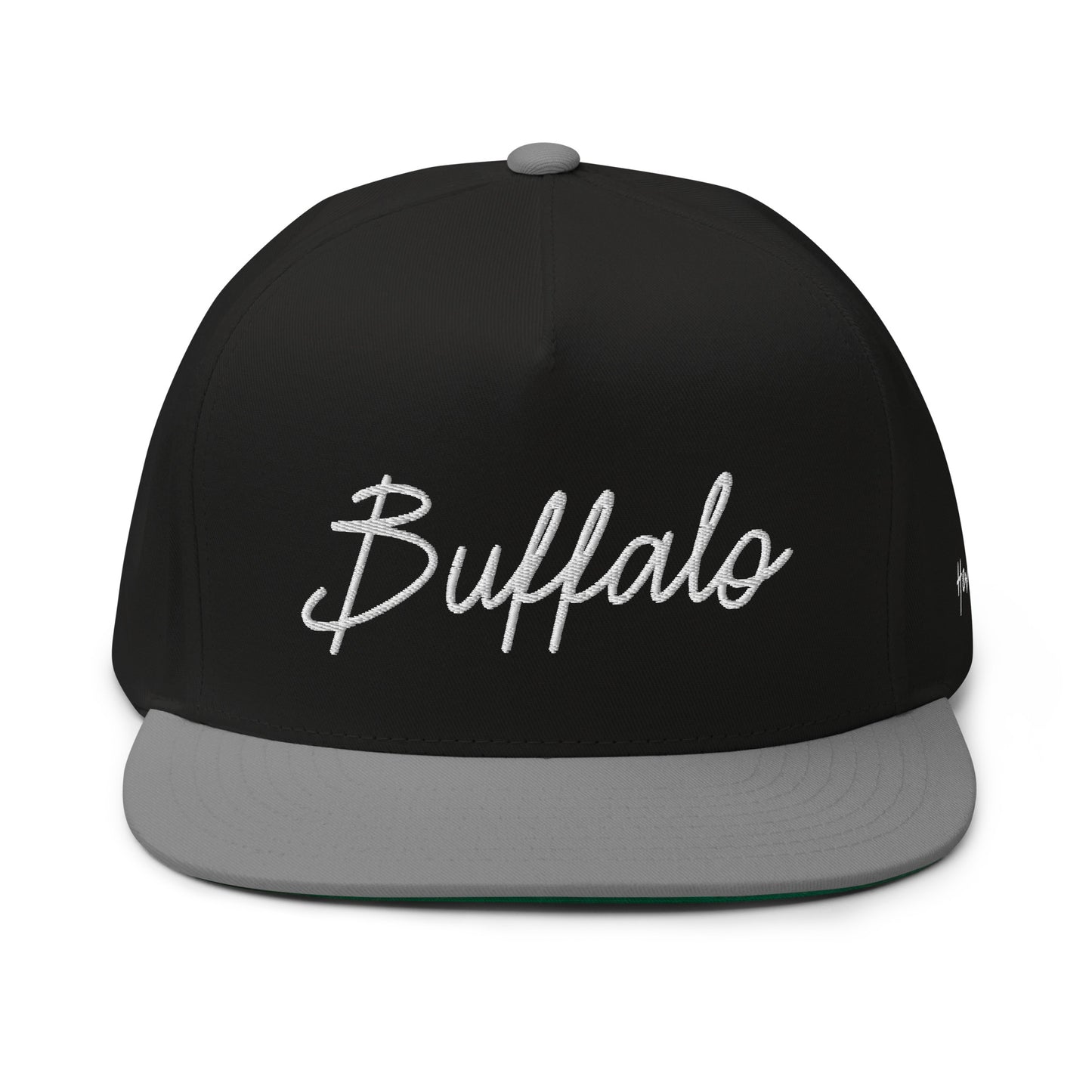 Buffalo Retro Script 5 Panel A-Frame Snapback Hat