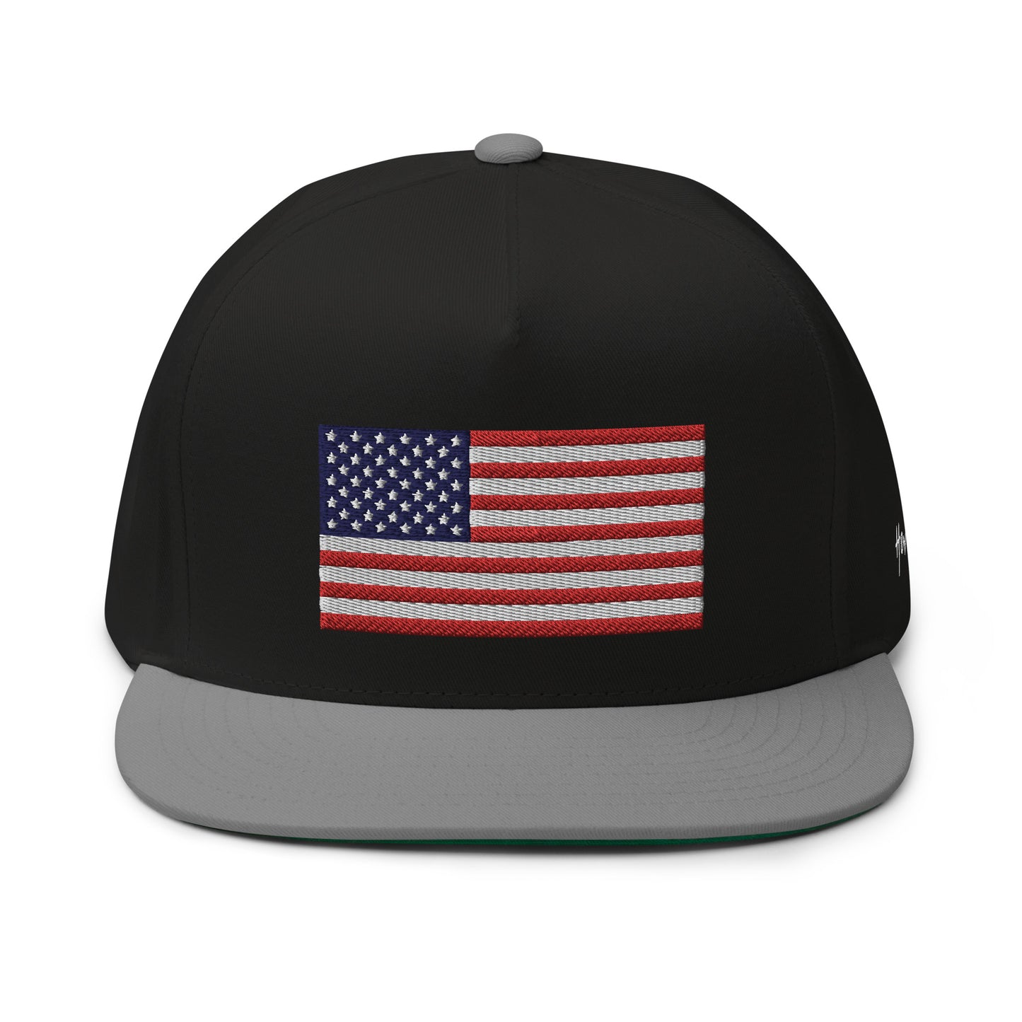 United States USA Flag 5 Panel A-Frame Snapback Hat