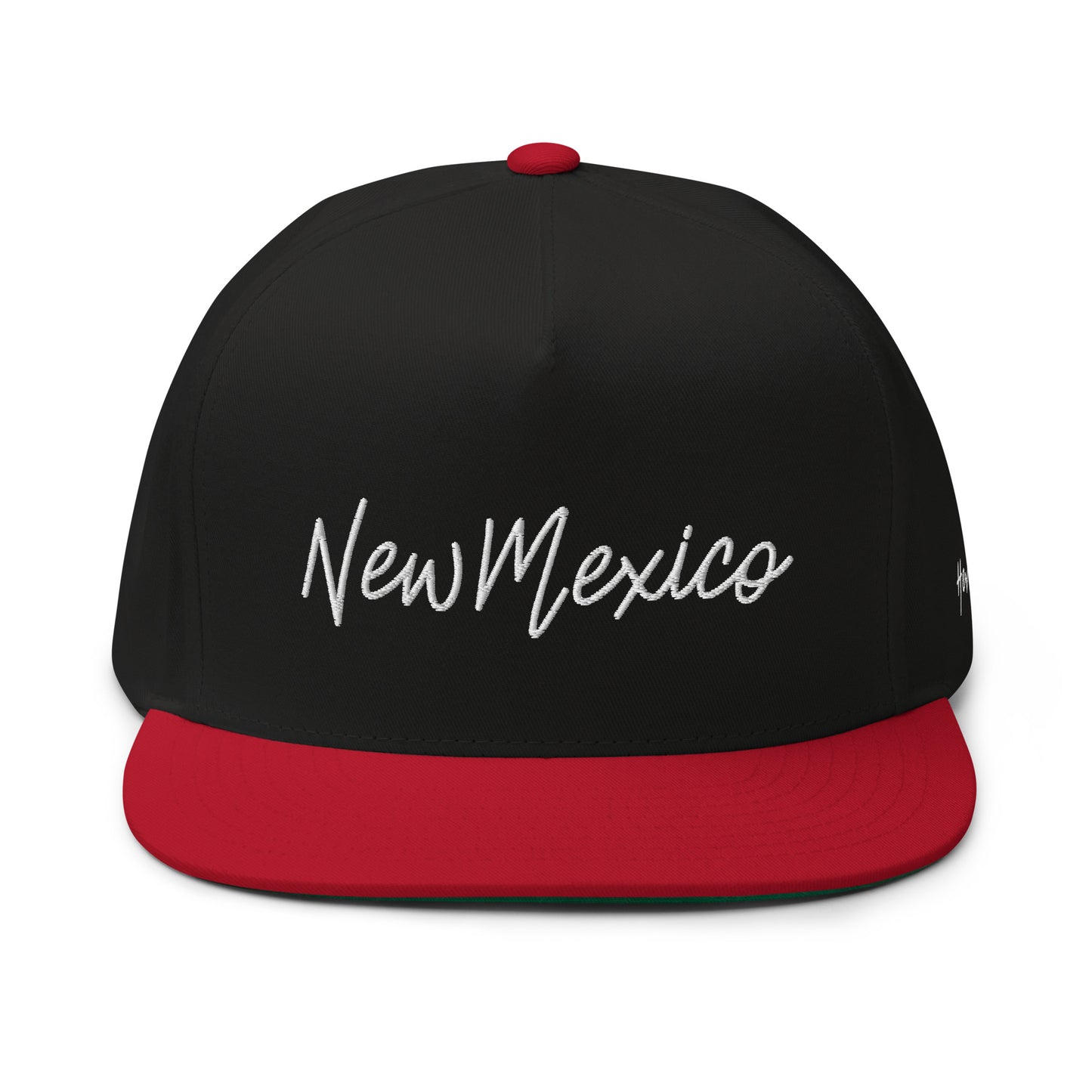 New Mexico Retro Script 5 Panel A-Frame Snapback Hat