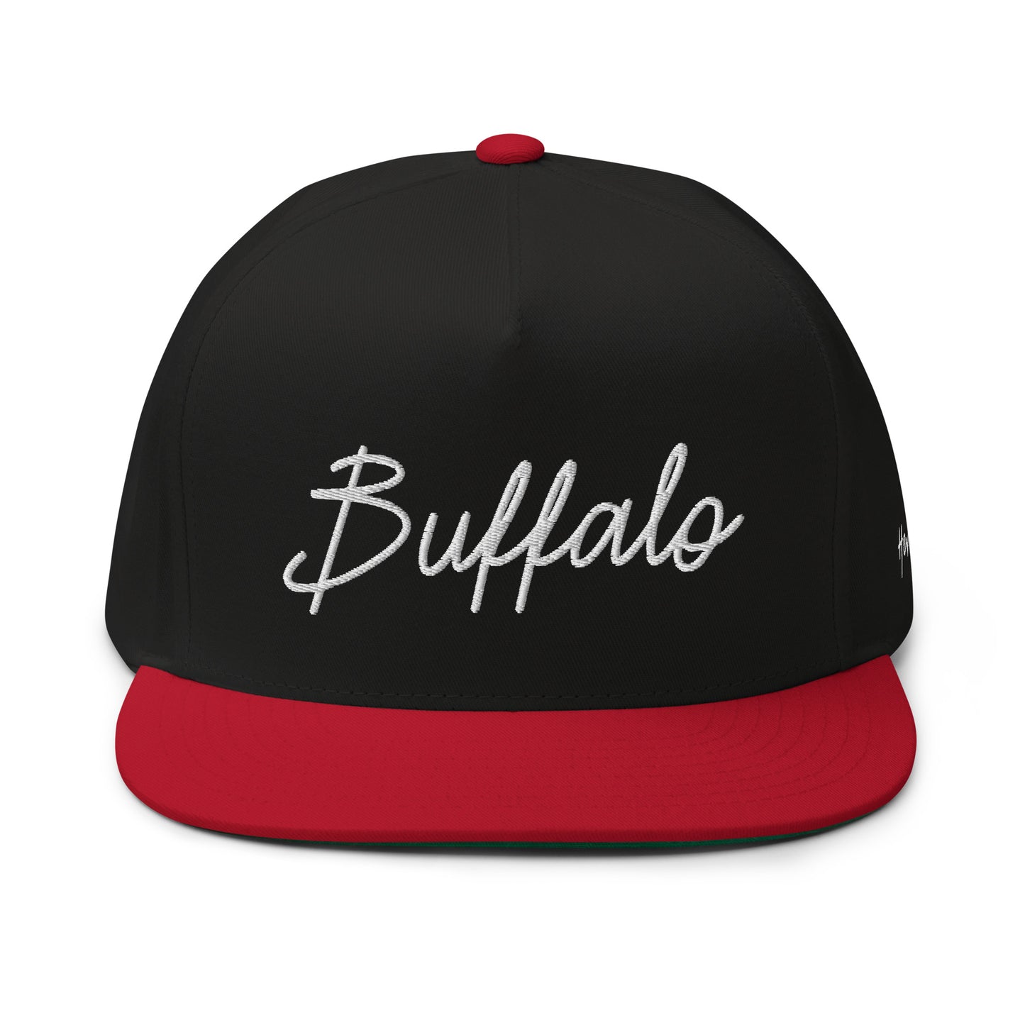 Buffalo Retro Script 5 Panel A-Frame Snapback Hat