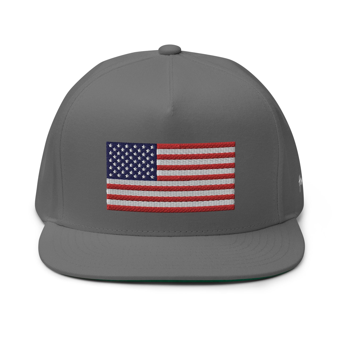 United States USA Flag 5 Panel A-Frame Snapback Hat
