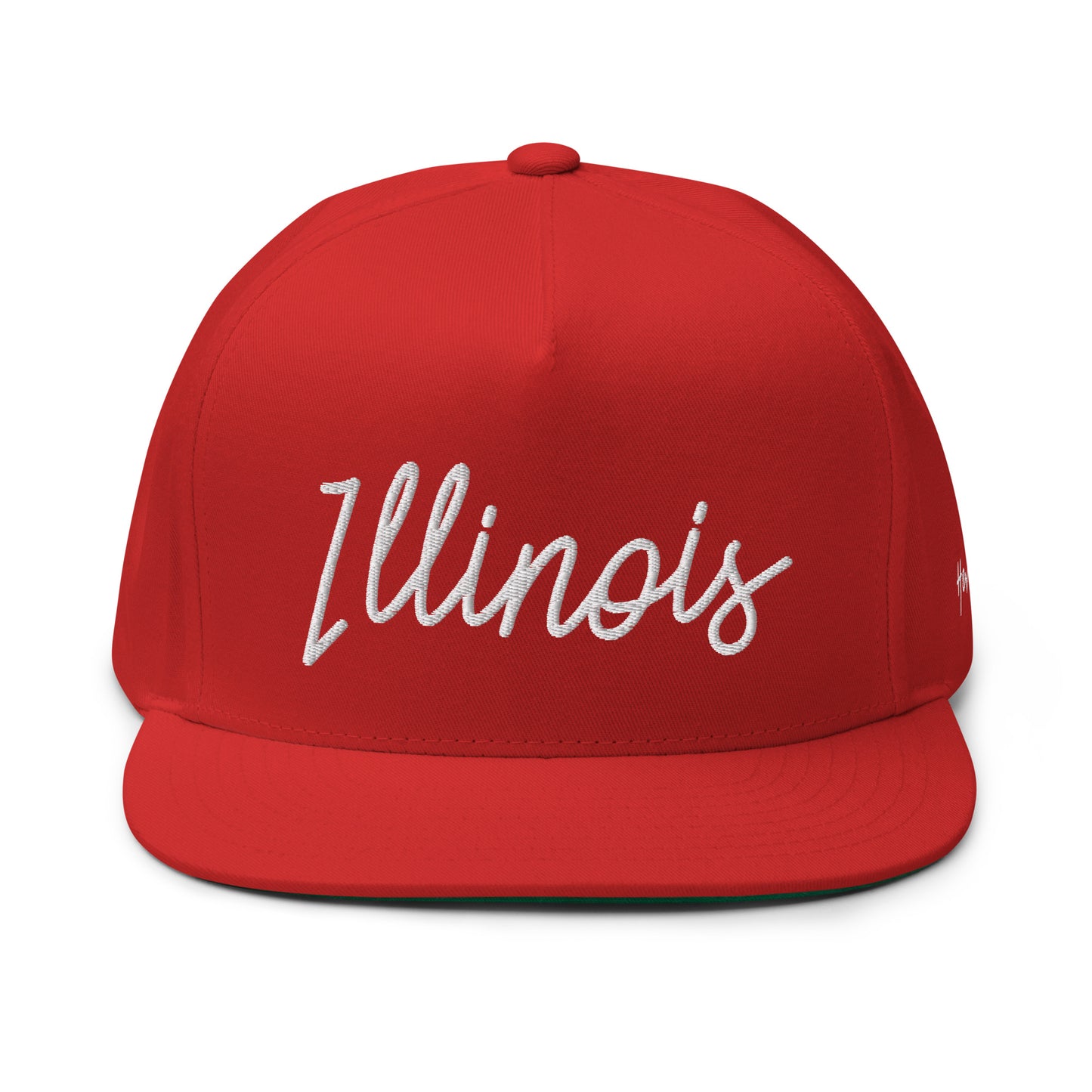 Illinois Retro Script 5 Panel A-Frame Snapback Hat