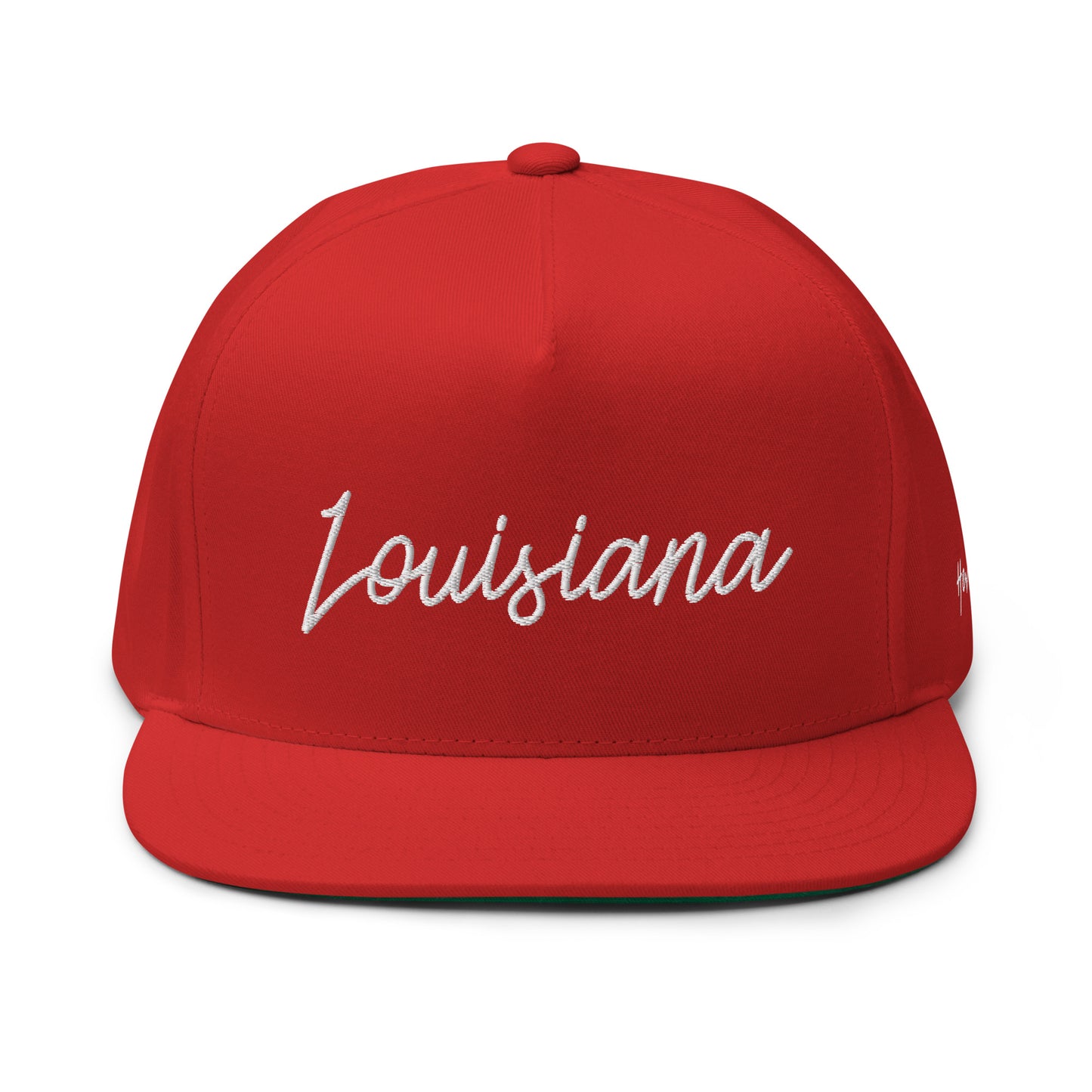 Louisiana Retro Script 5 Panel A-Frame Snapback Hat