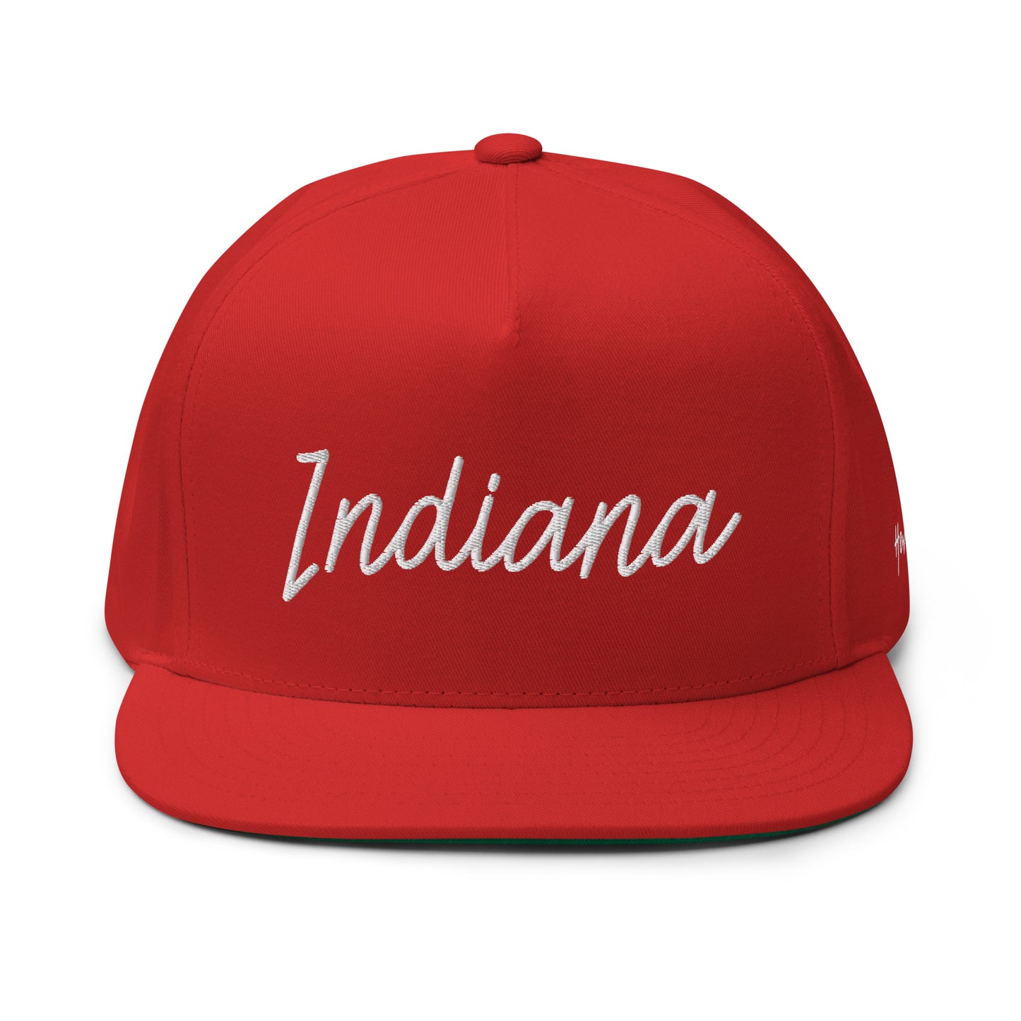 Indiana Retro Script 5 Panel A-Frame Snapback Hat