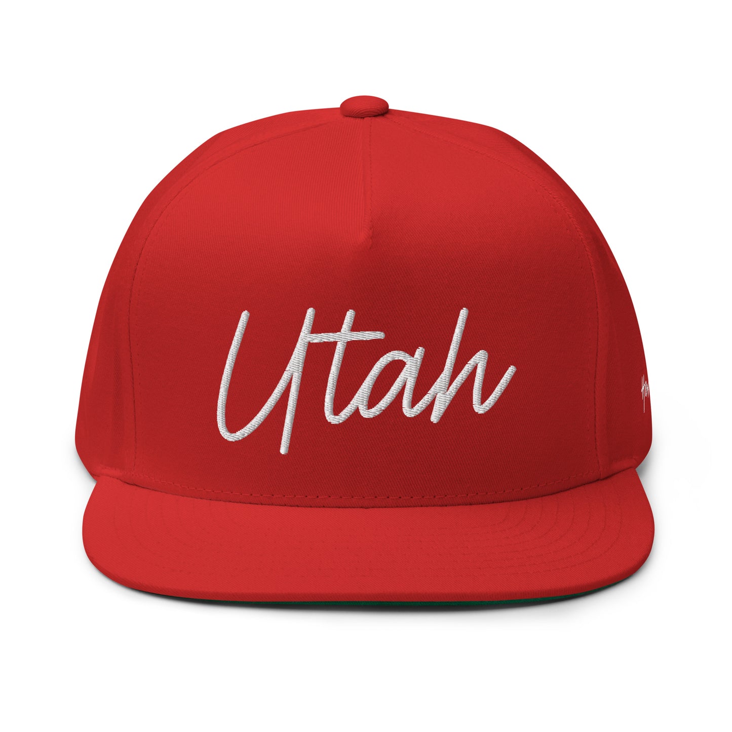 Utah Retro Script 5 Panel A-Frame Snapback Hat