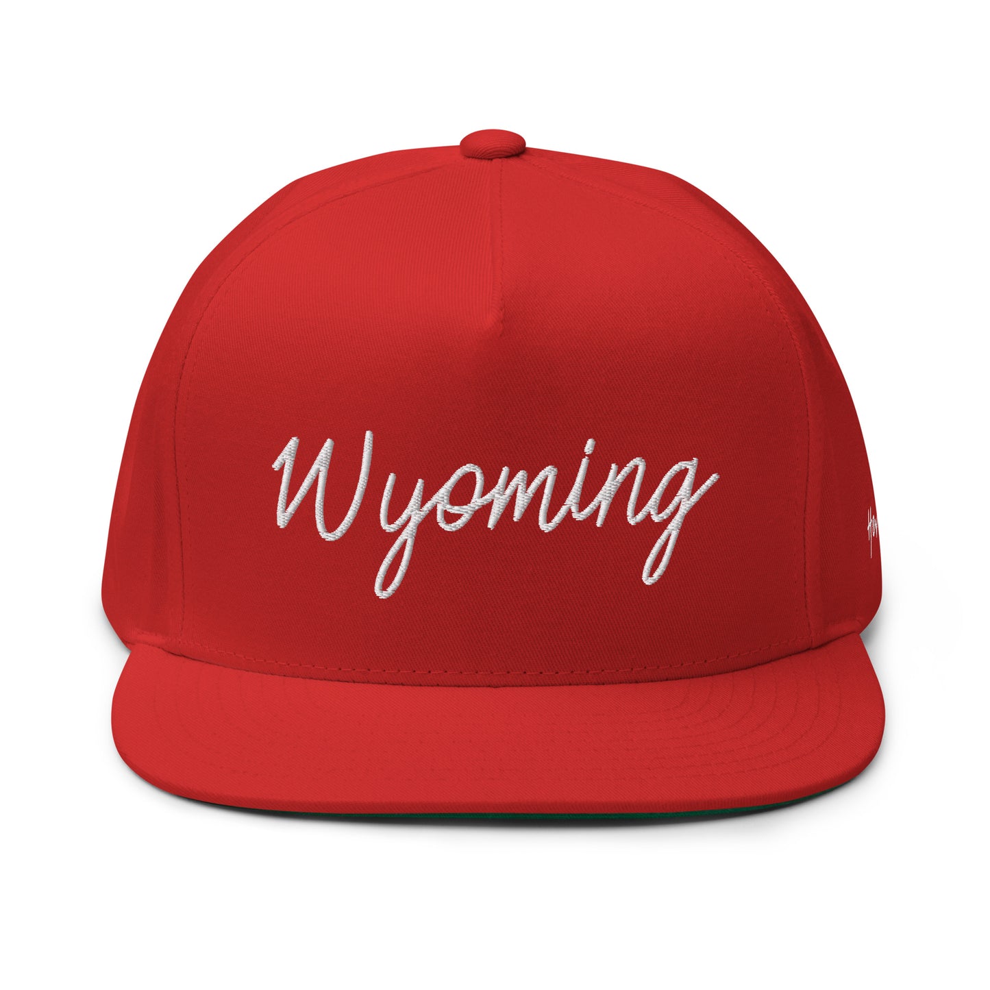 Wyoming Retro Script 5 Panel A-Frame Snapback Hat