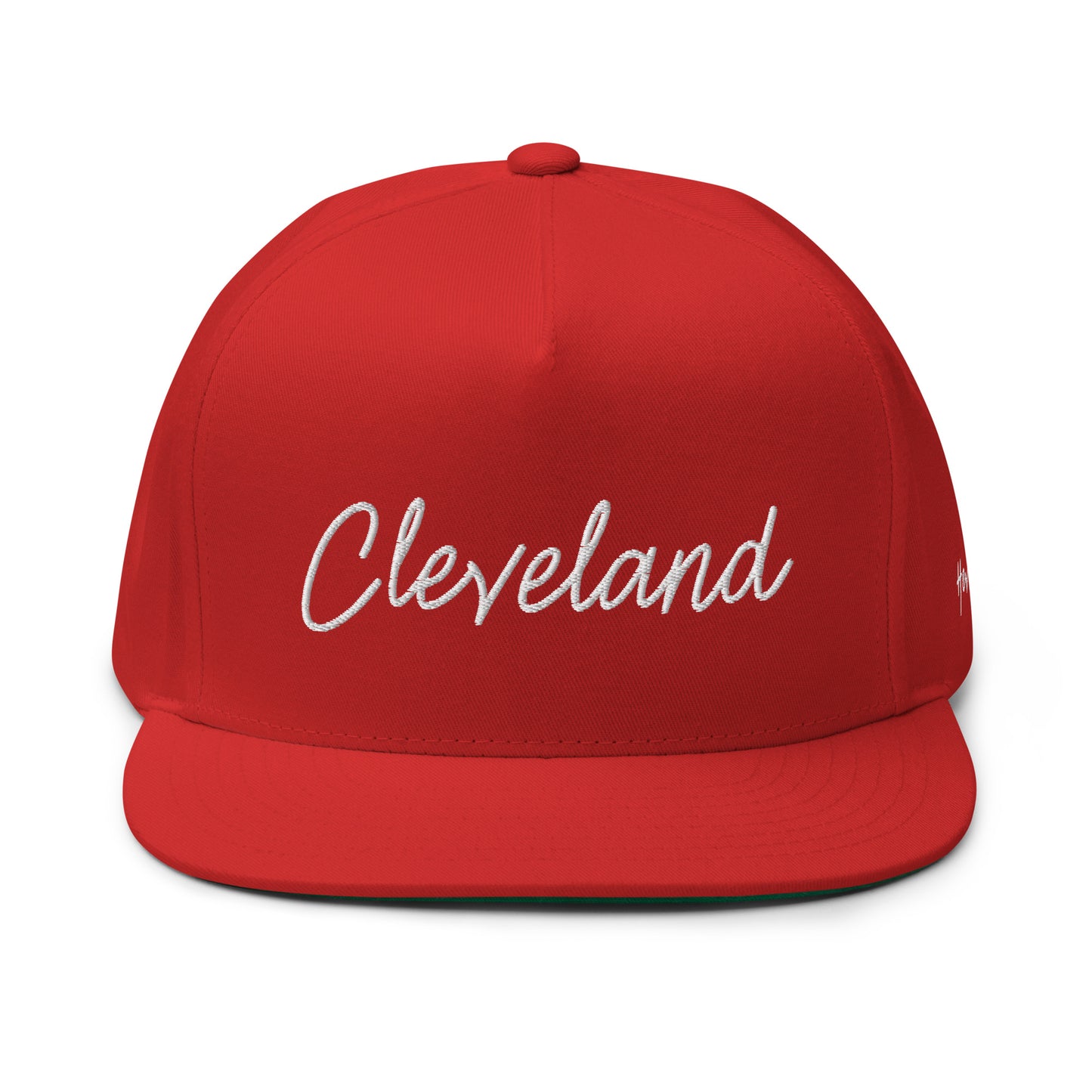 Cleveland Retro Script 5 Panel A-Frame Snapback Hat