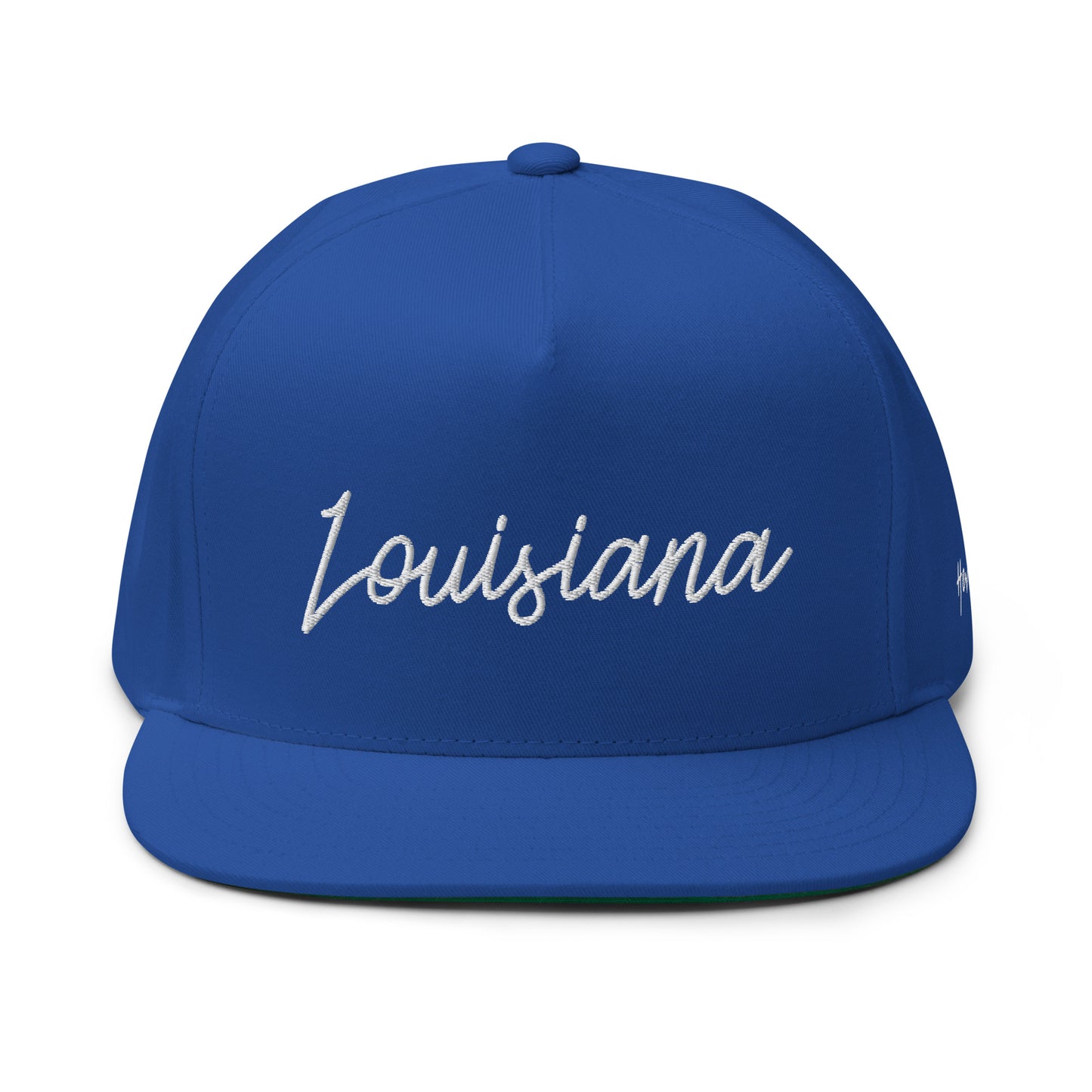 Louisiana Retro Script 5 Panel A-Frame Snapback Hat