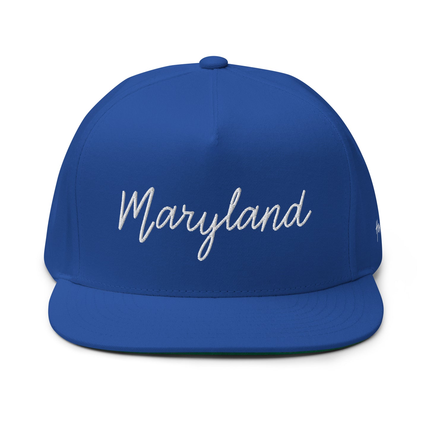 Maryland Retro Script 5 Panel A-Frame Snapback Hat