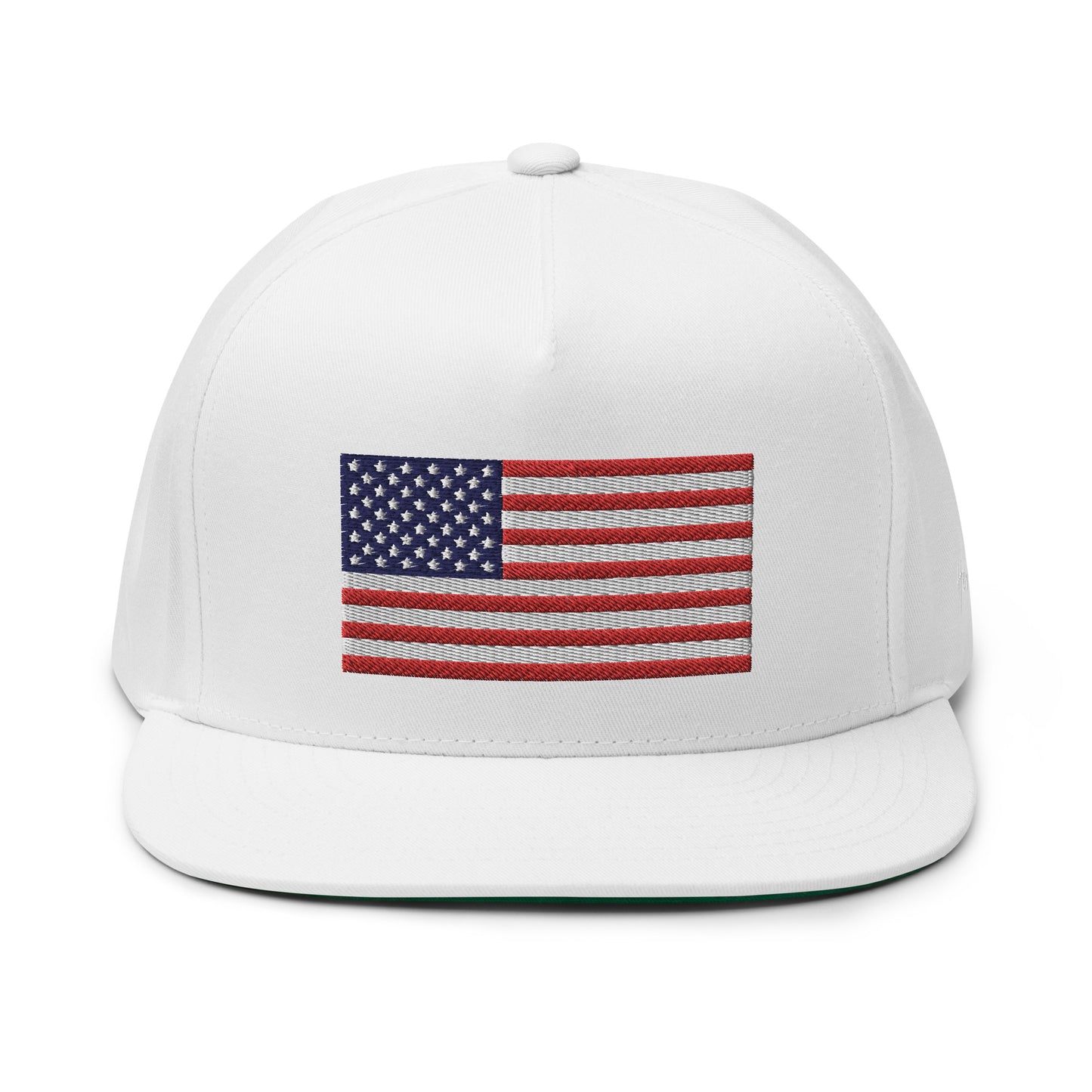 United States USA Flag 5 Panel A-Frame Snapback Hat