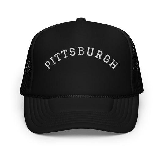 Pittsburgh Arch Foam 5 Panel A-Frame Snapback Trucker Hat