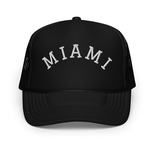 Miami Arch Foam 5 Panel A-Frame Snapback Trucker Hat