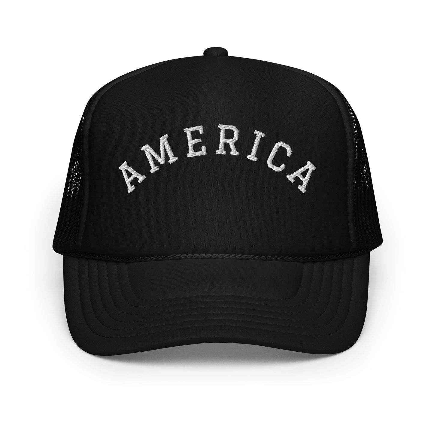 United States USA "America" Arch Foam 5 Panel A-Frame Snapback Trucker Hat