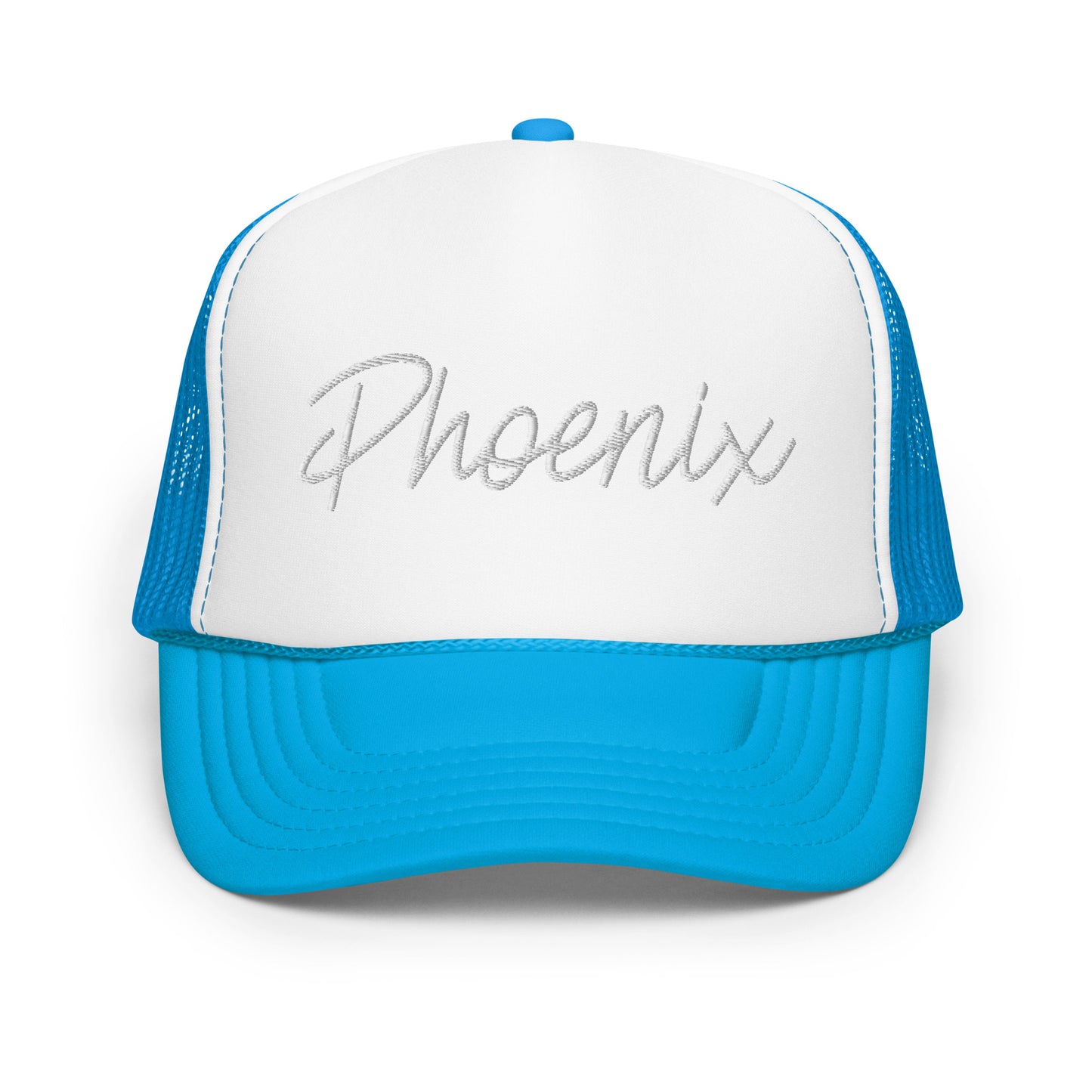 Phoenix Retro Script Foam 5 Panel A-Frame Snapback Trucker Hat