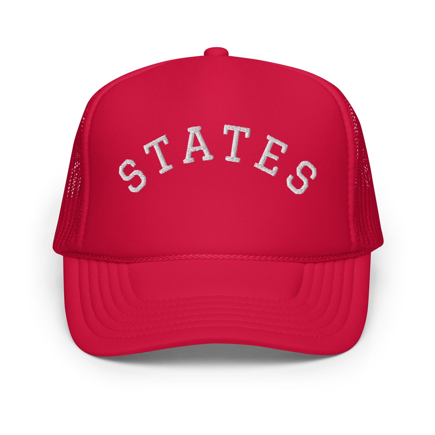 United States USA "States" Arch Foam 5 Panel A-Frame Snapback Trucker Hat