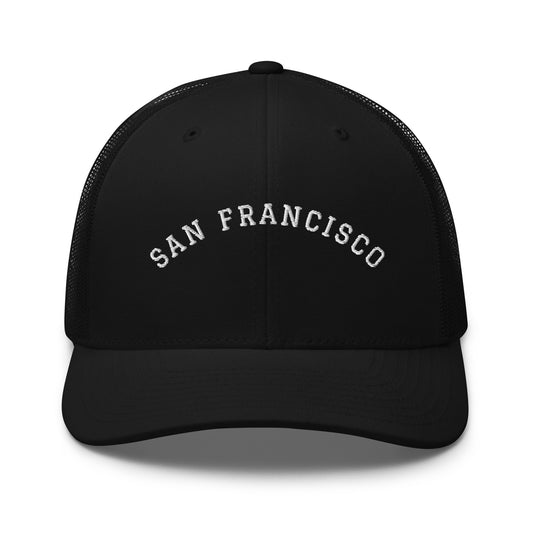 San Francisco Arch Mid 6 Panel Snapback Trucker Hat