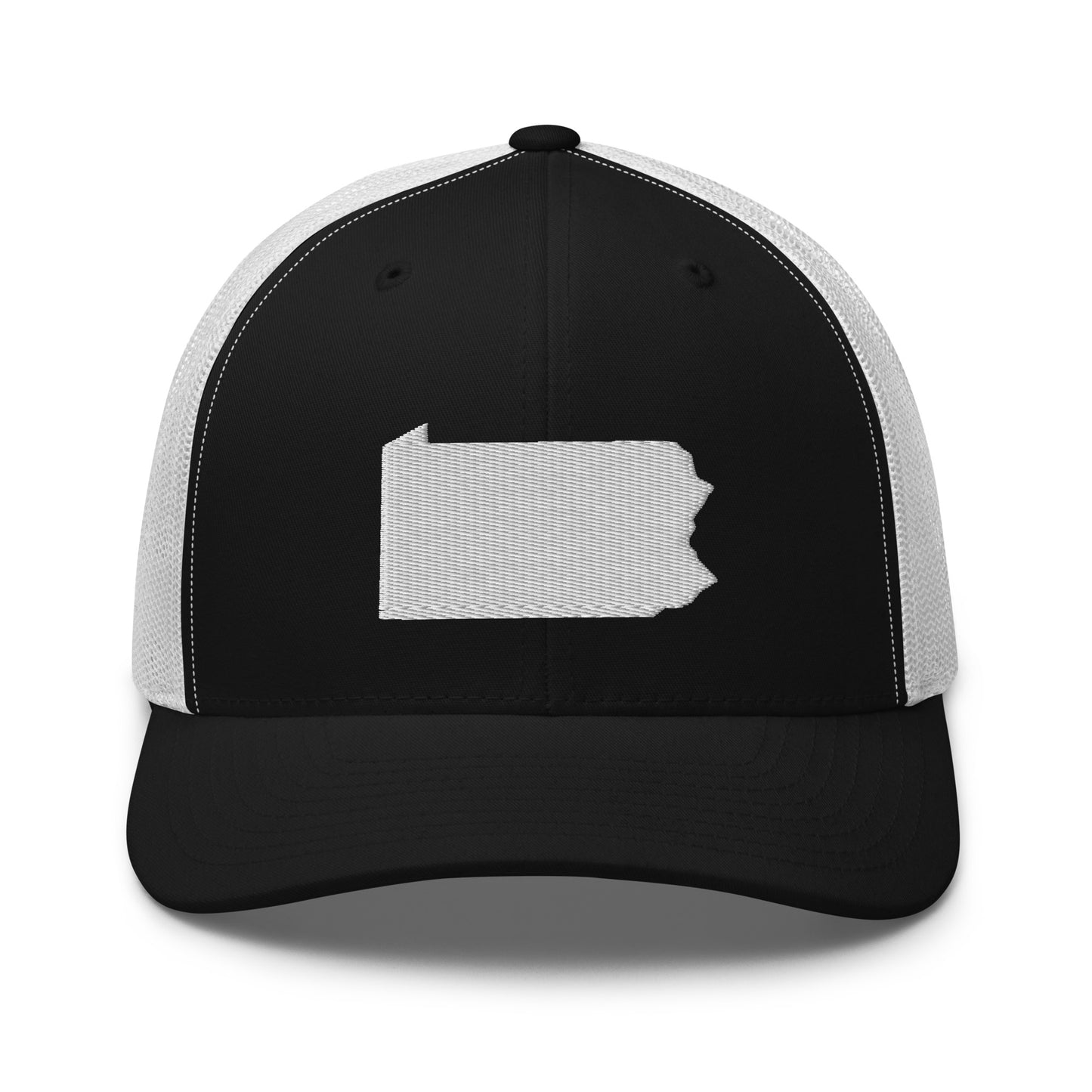 Pennsylvania State Silhouette Mid 6 Panel Snapback Trucker Hat