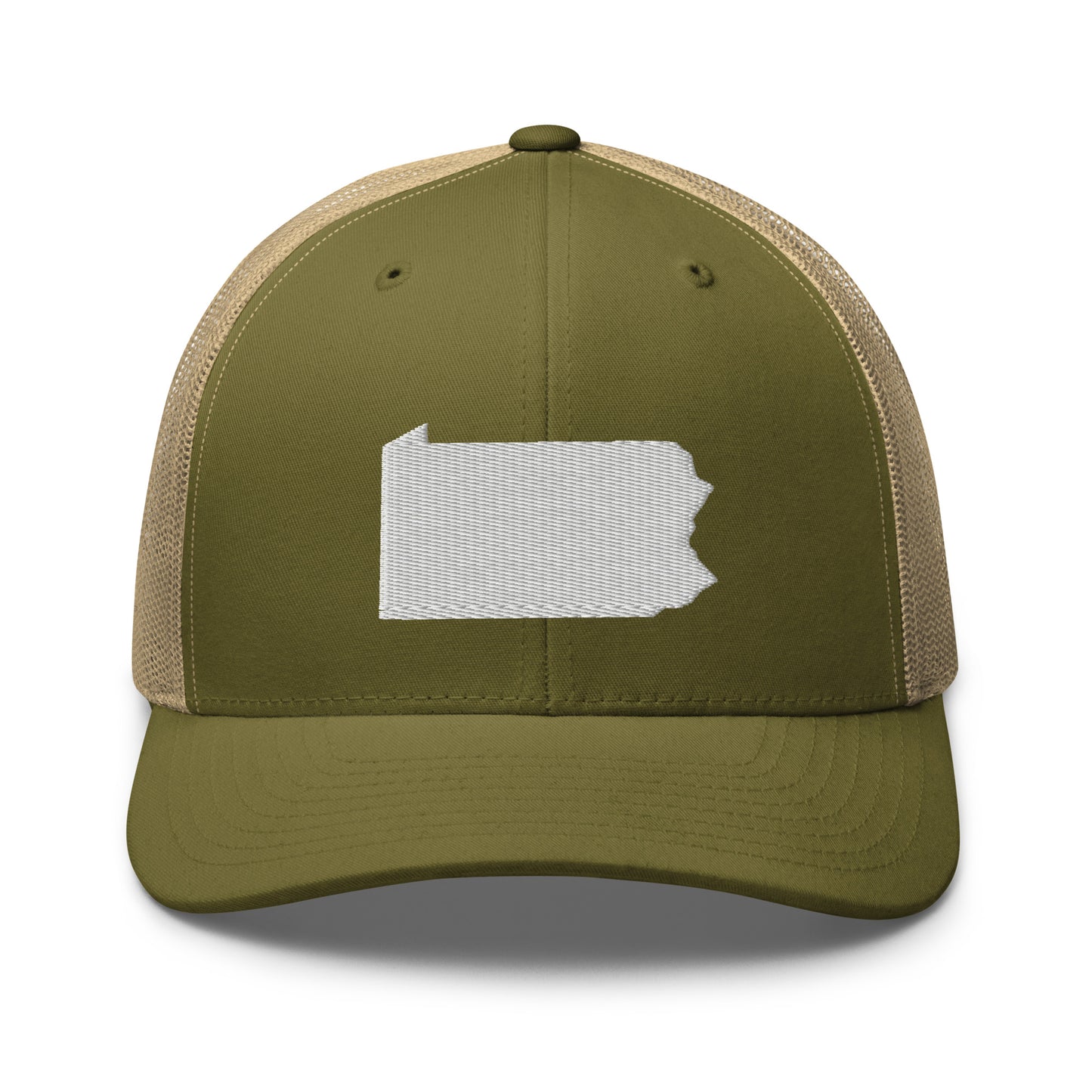 Pennsylvania State Silhouette Mid 6 Panel Snapback Trucker Hat