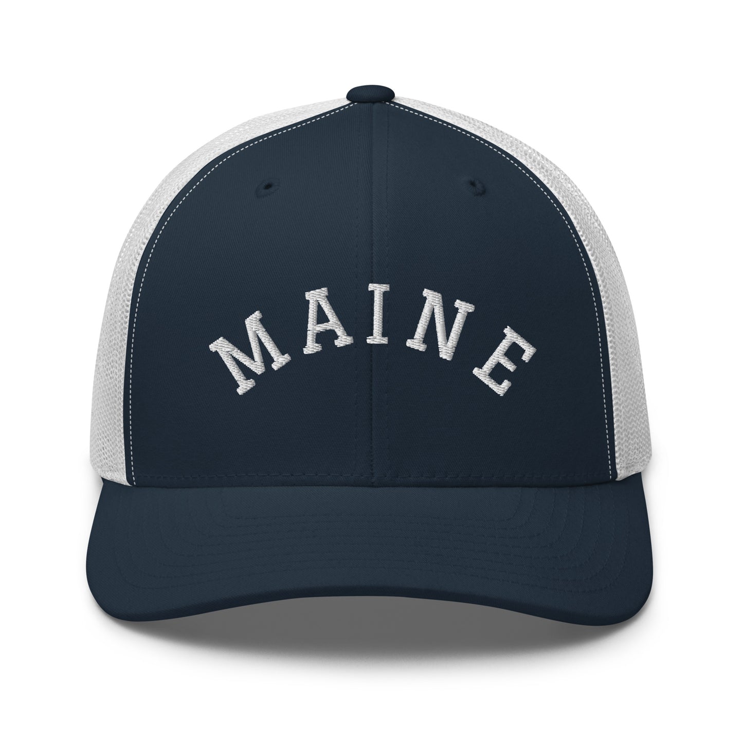 Maine Arch Mid 6 Panel Snapback Trucker Hat