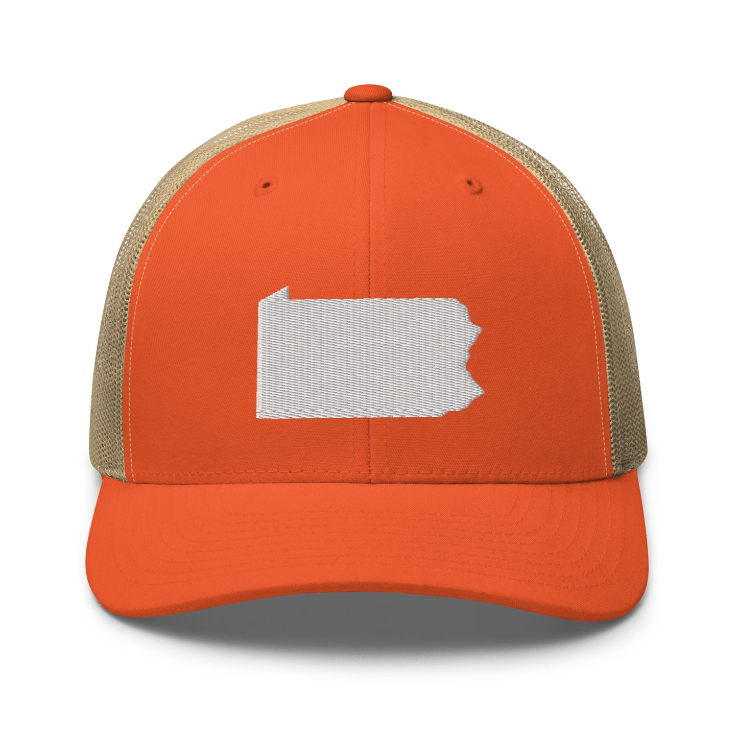 Pennsylvania State Silhouette Mid 6 Panel Snapback Trucker Hat