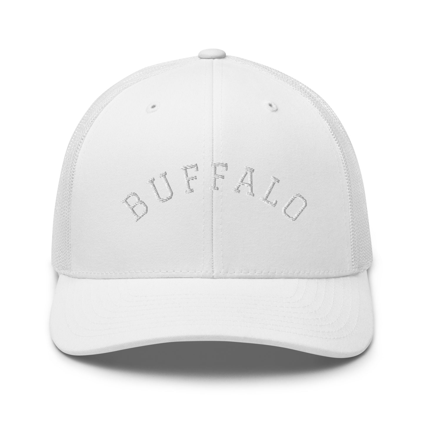 Buffalo Arch Mid 6 Panel Snapback Trucker Hat