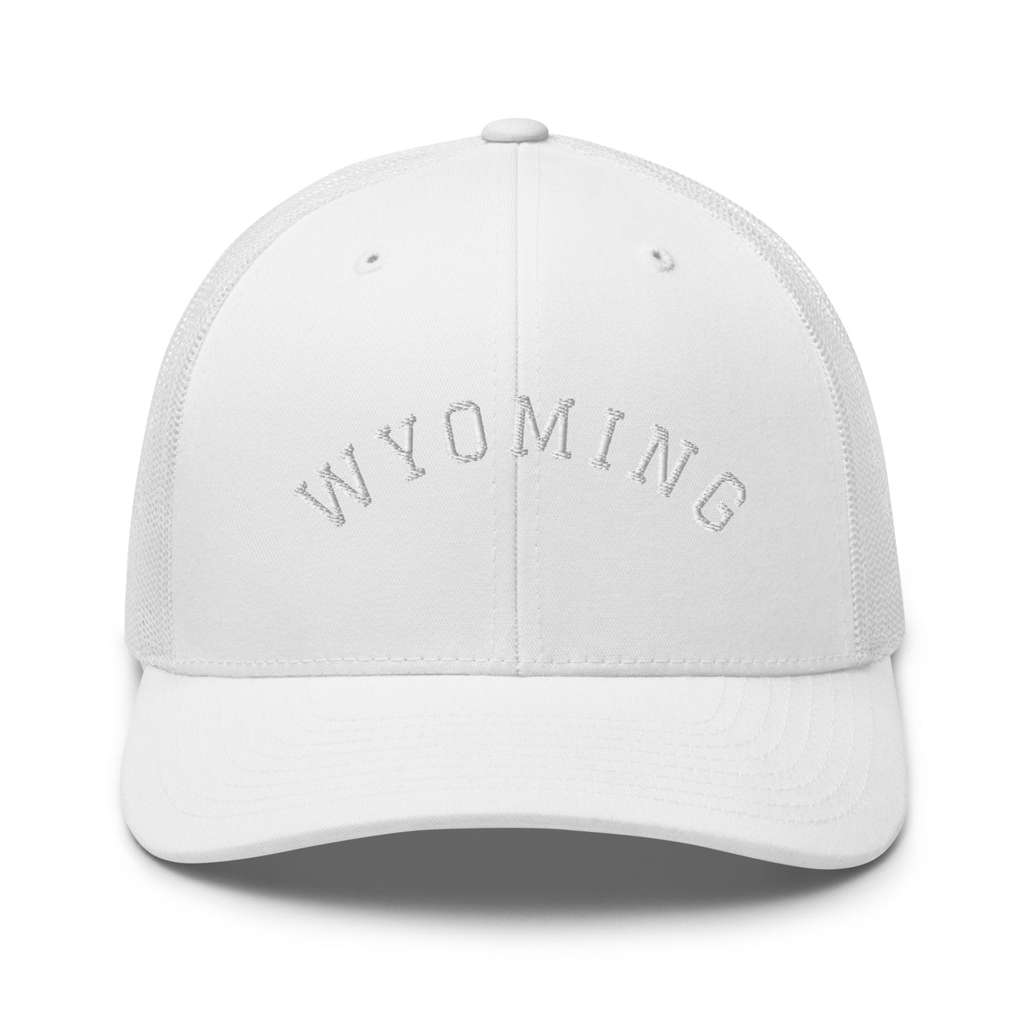 Wyoming Arch Mid 6 Panel Snapback Trucker Hat